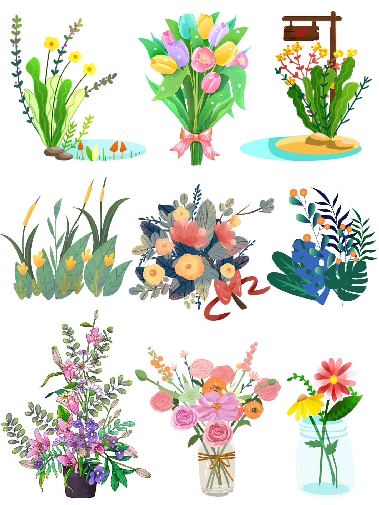 💐花草植物素材