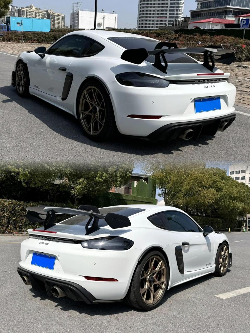 718改装案例.保时捷718毕业套件gt4r包围套件 保时捷718 改装包围