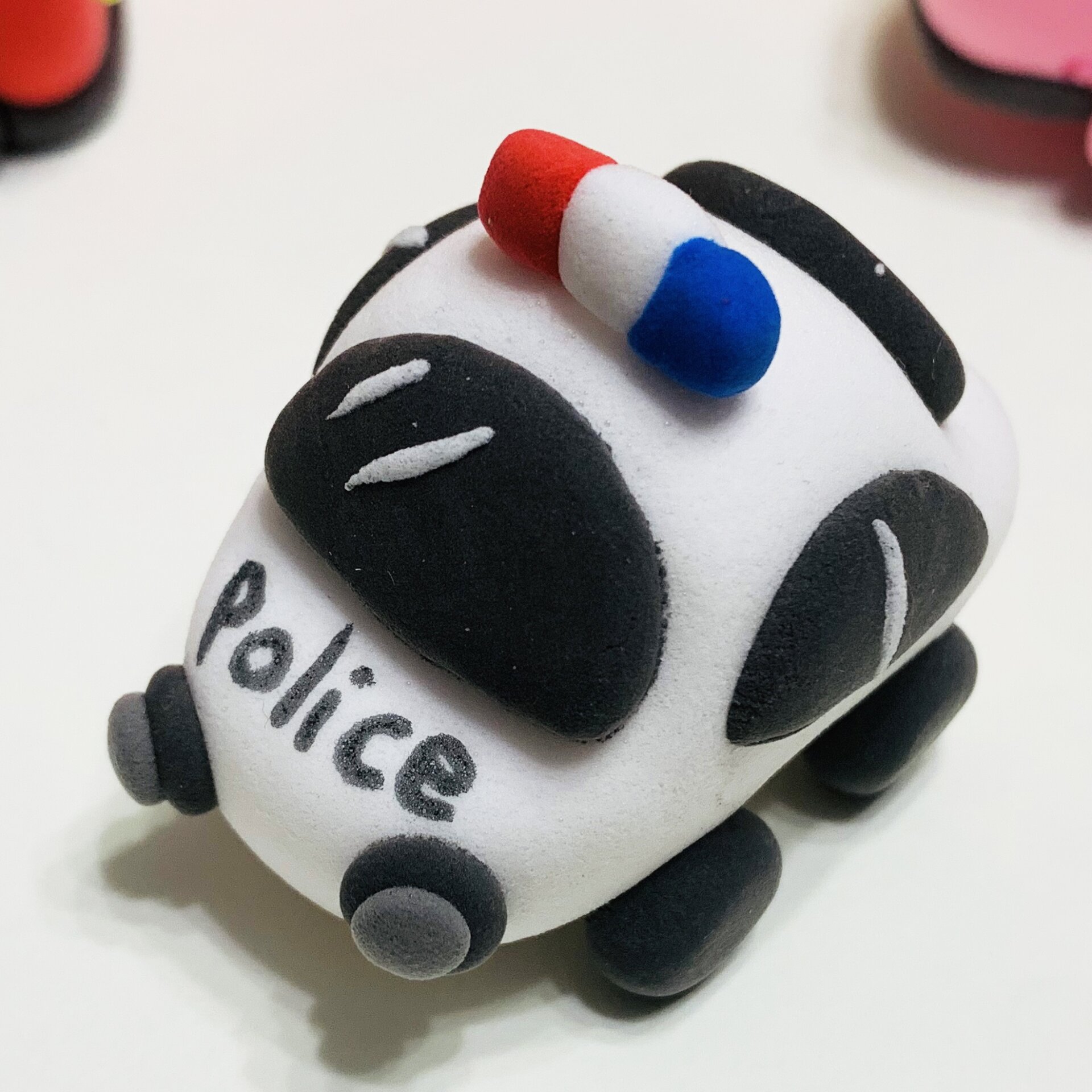 粘土手工交通工具2|小汽车黏土亲子创意手工