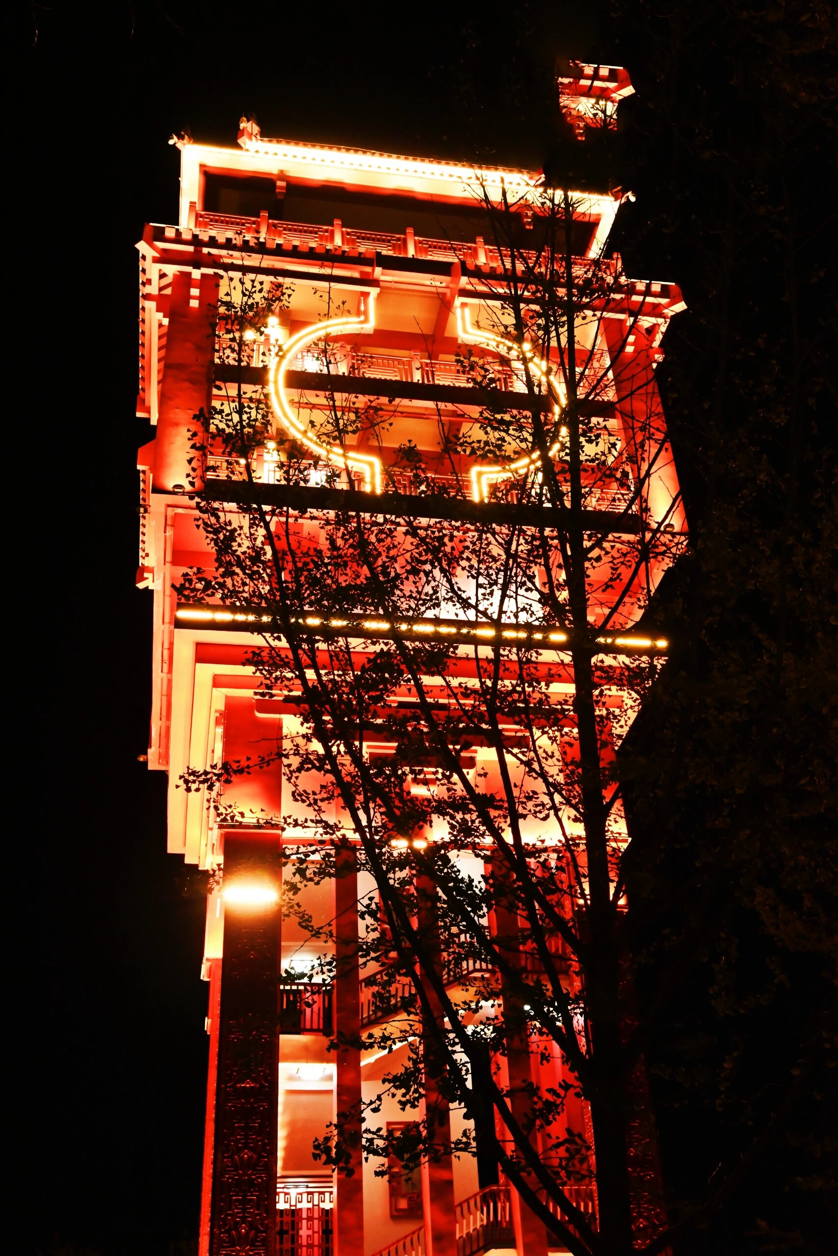 达州夜景图图片