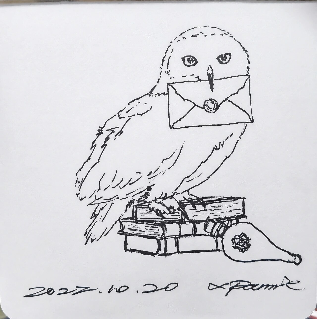 哈利波特之海德薇速写