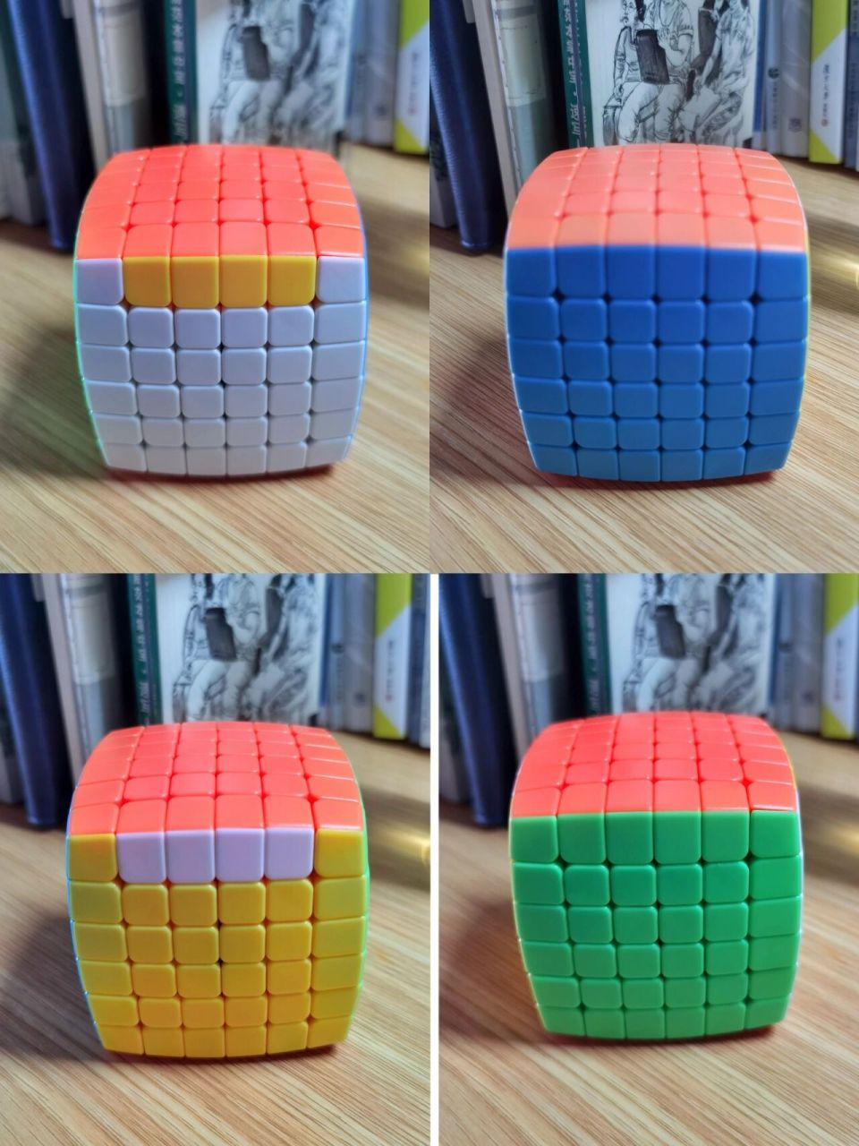 六阶魔方特殊情况① 出现以上情况时 用公式: 45r2  u2  45r2  123u