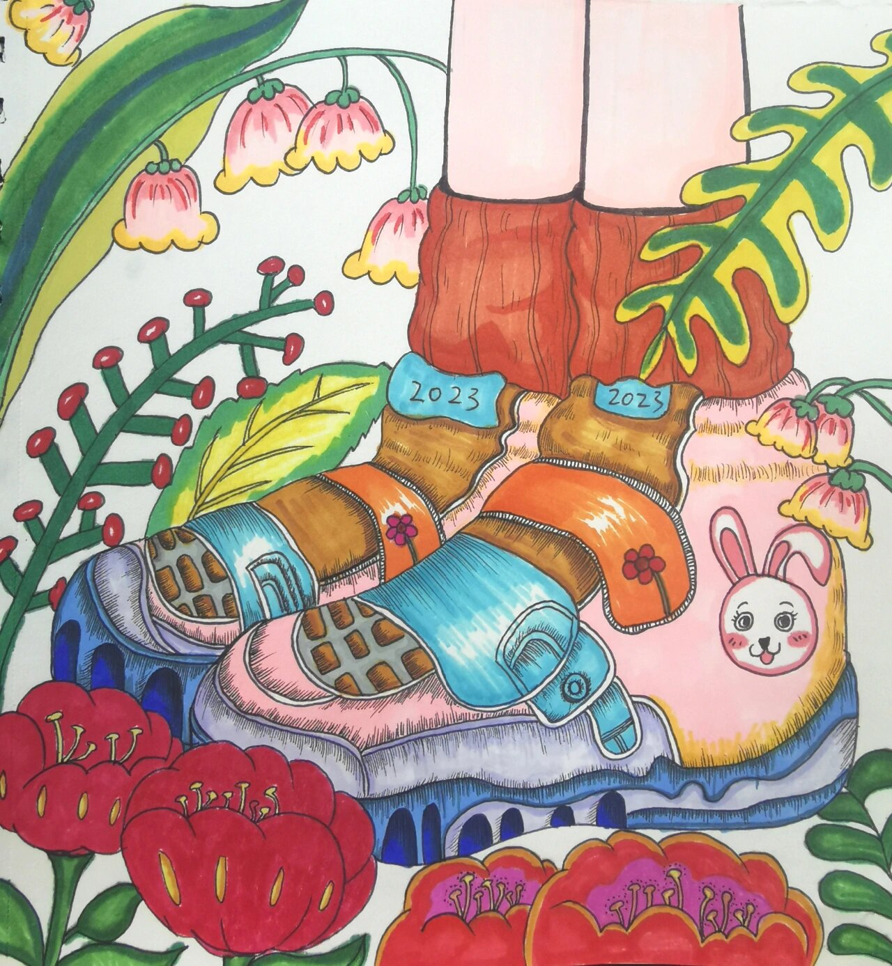 漫画鞋子—适合2年级以上学生绘画 漫画鞋子,适合2年级以上的学生.