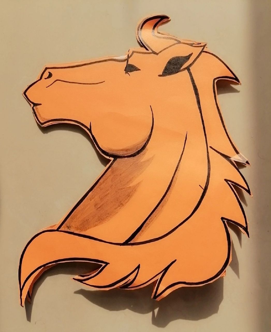 手工绘制 马头套 儿童创意美术