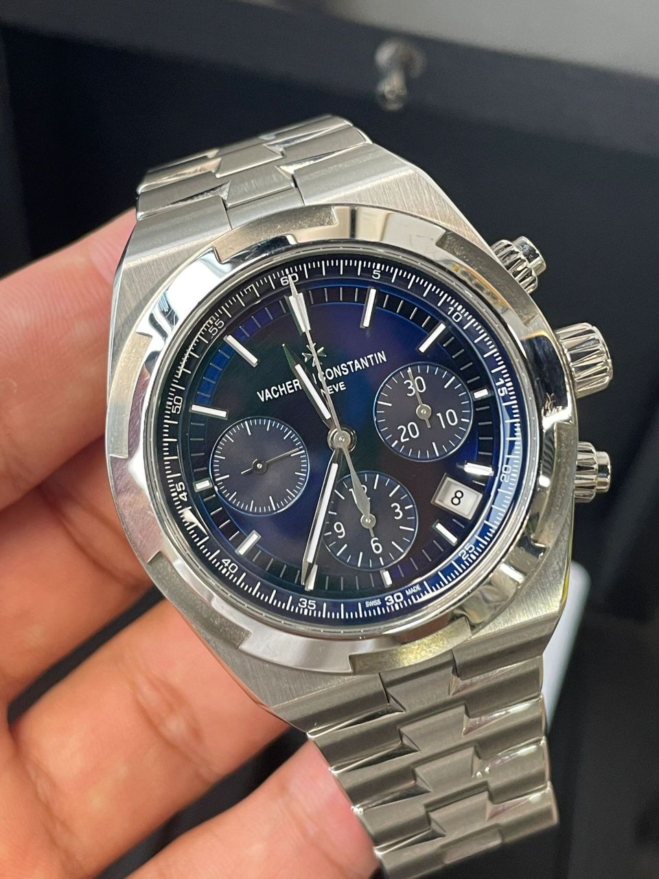 江诗丹顿纵横四海系列5500v蓝盘 22年全套 江诗丹顿纵横四海系列5500v