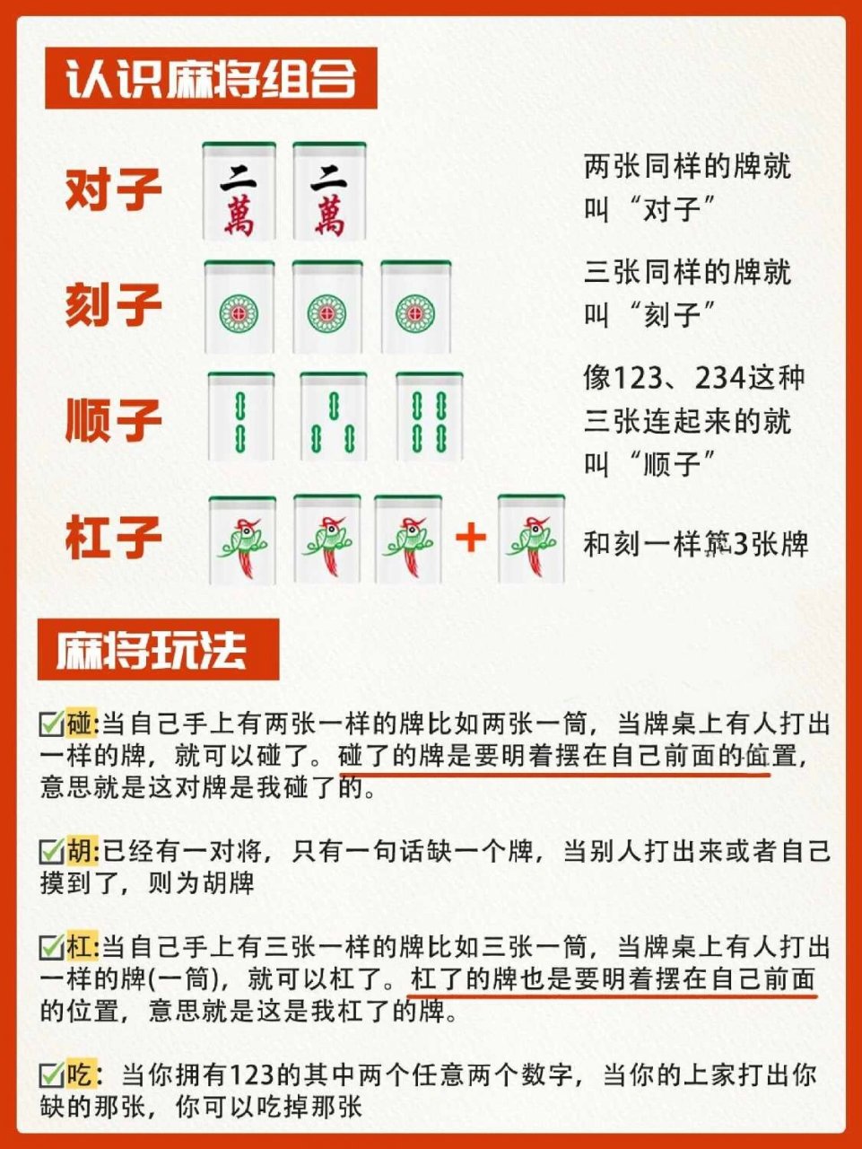 新手麻将赢法图解图片