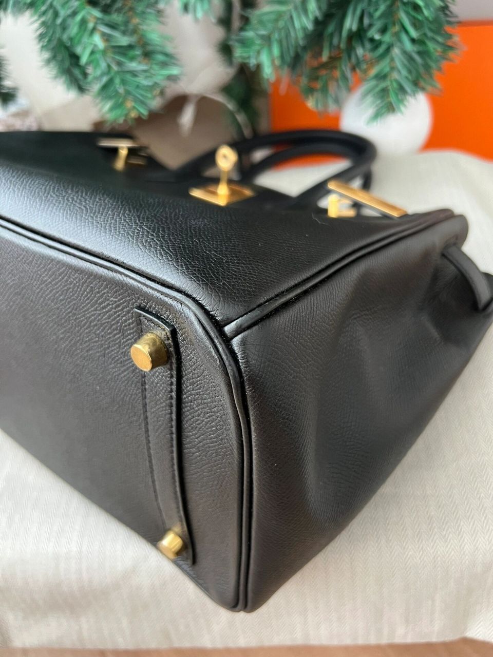 birkin30黑金～套现价9w  【支持走中检/验货宝】 爱马仕黑金很多,但