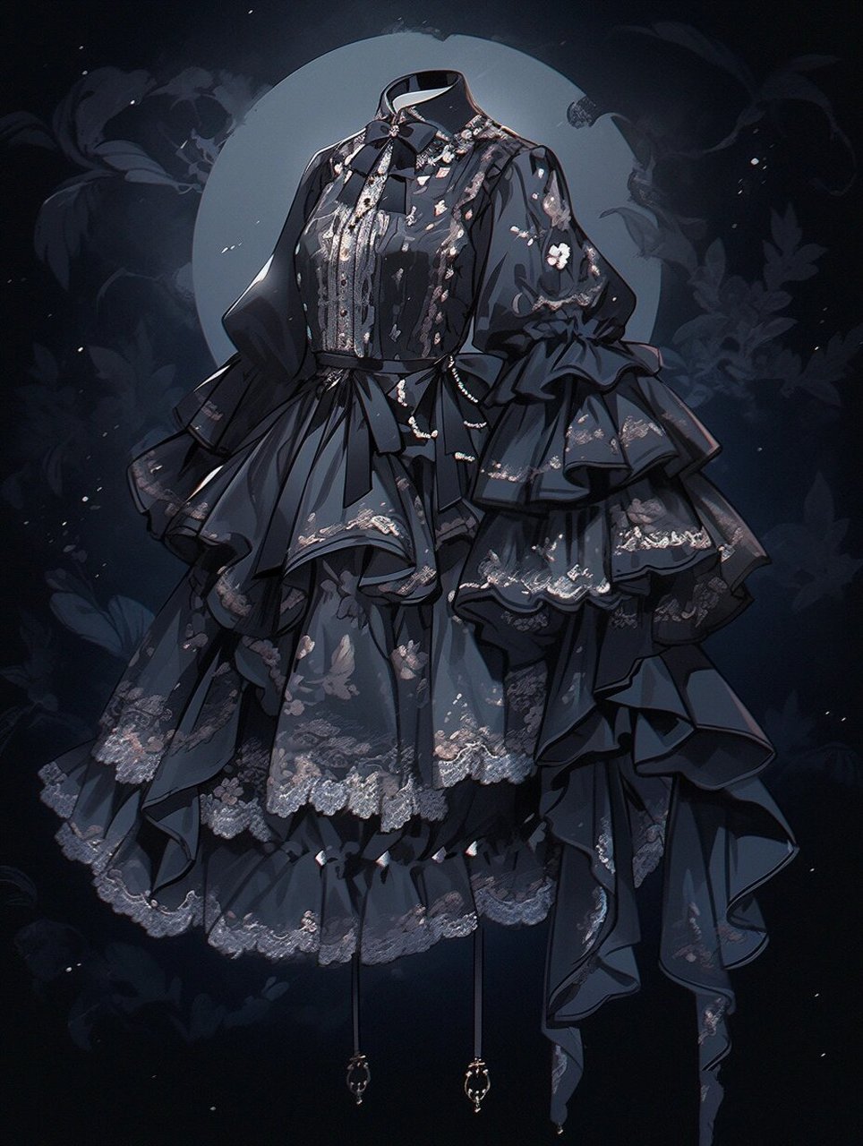 哥特式夜礼服🌙✨✟ 上期哥特洛丽塔很多人喜欢～所以再更一期