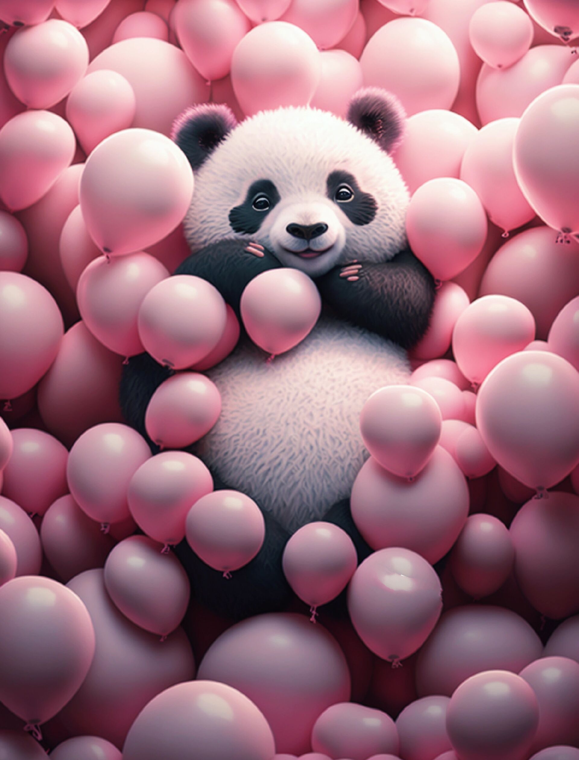 可爱熊猫宝宝壁纸