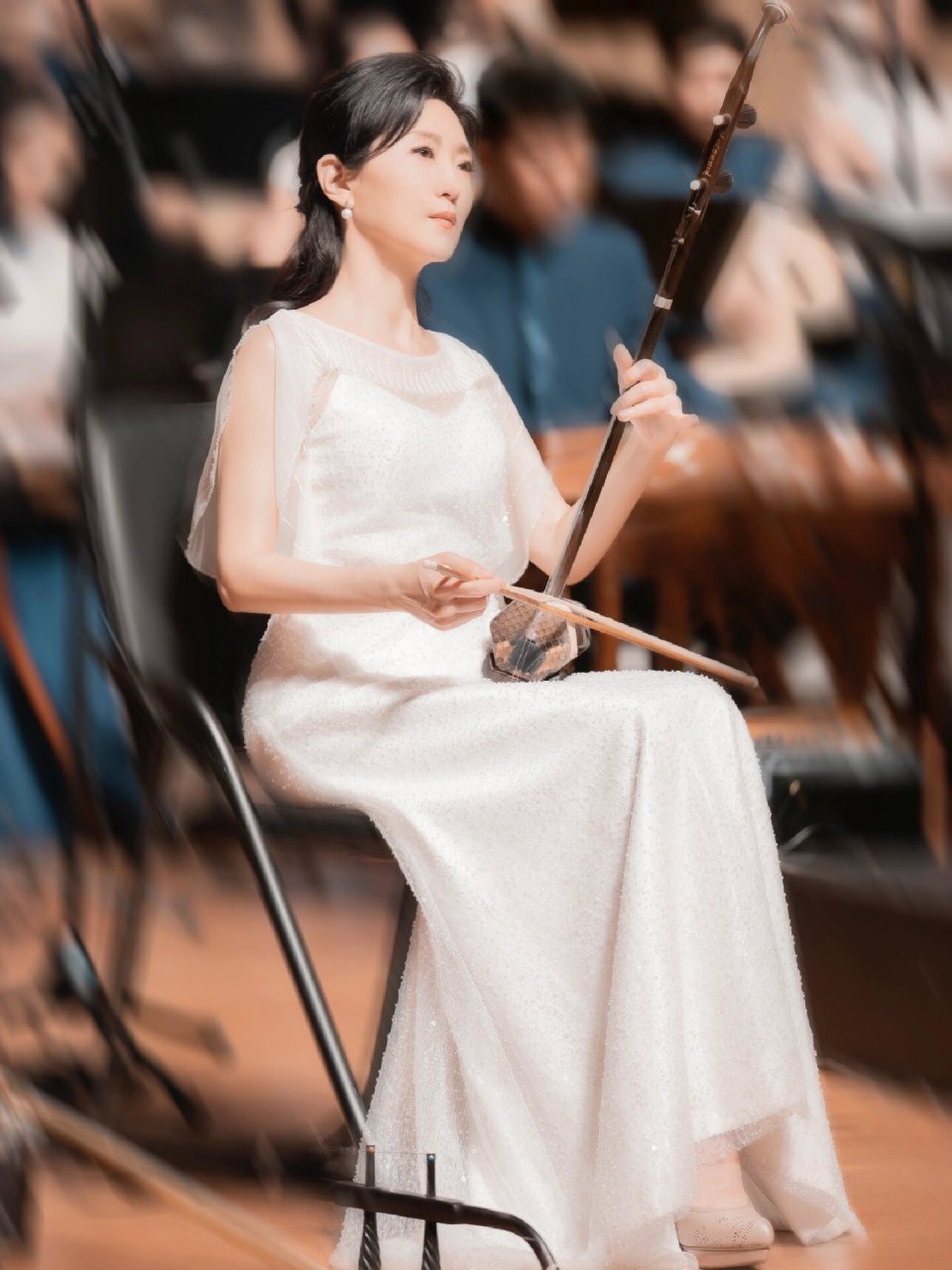 二胡名家于红梅 拍摄于2020年中央音乐学院歌剧音乐厅