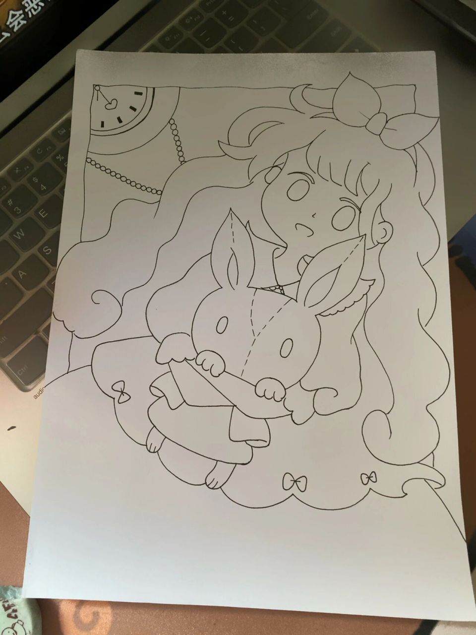 马克笔7815简笔画7815卡通画7815爱丽丝梦游仙境 画的不