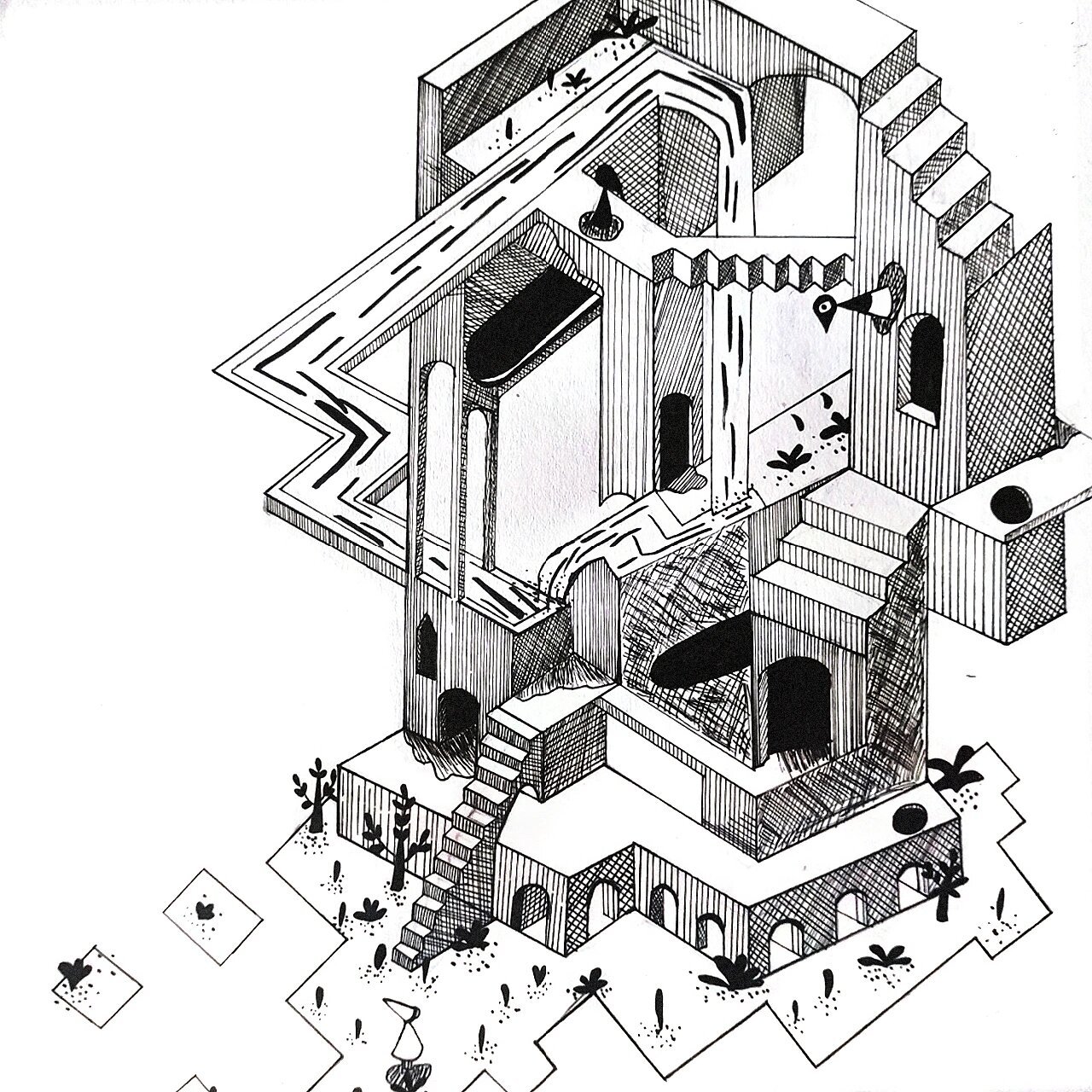 p1-3图底反转构成 p4-5空间构成