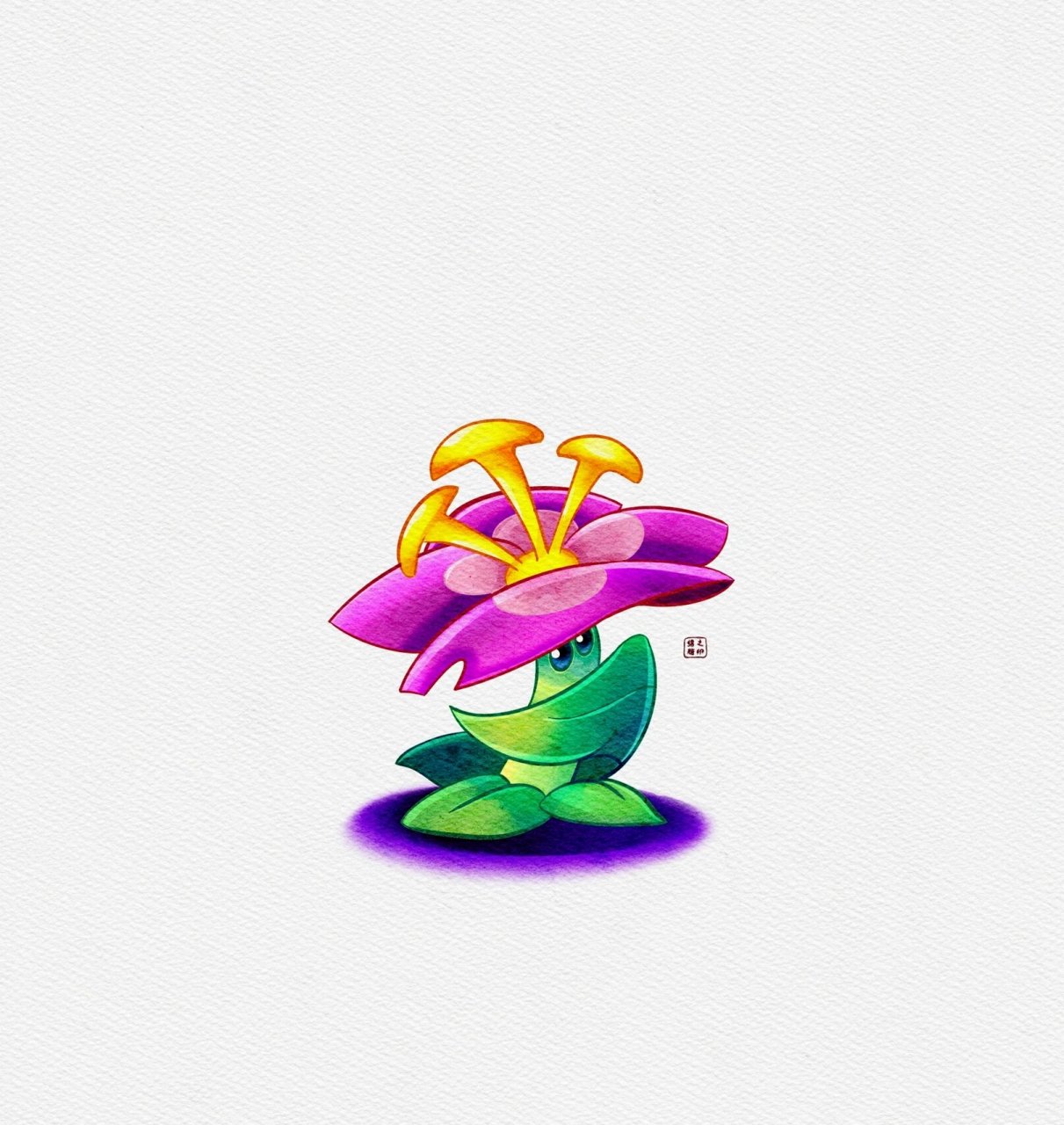 植物大战僵尸2/ipad水彩画画/图鉴头像 ipad水彩头像|q萌植物大战僵尸