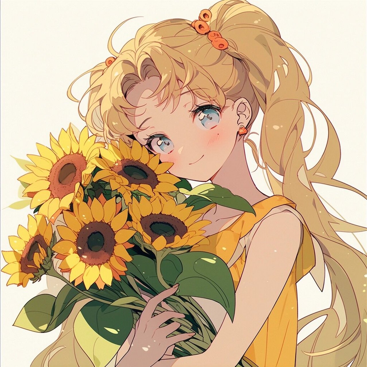 新头像的魅力# #头像# #女生头像# #向日葵# #水手月亮# #头像分享