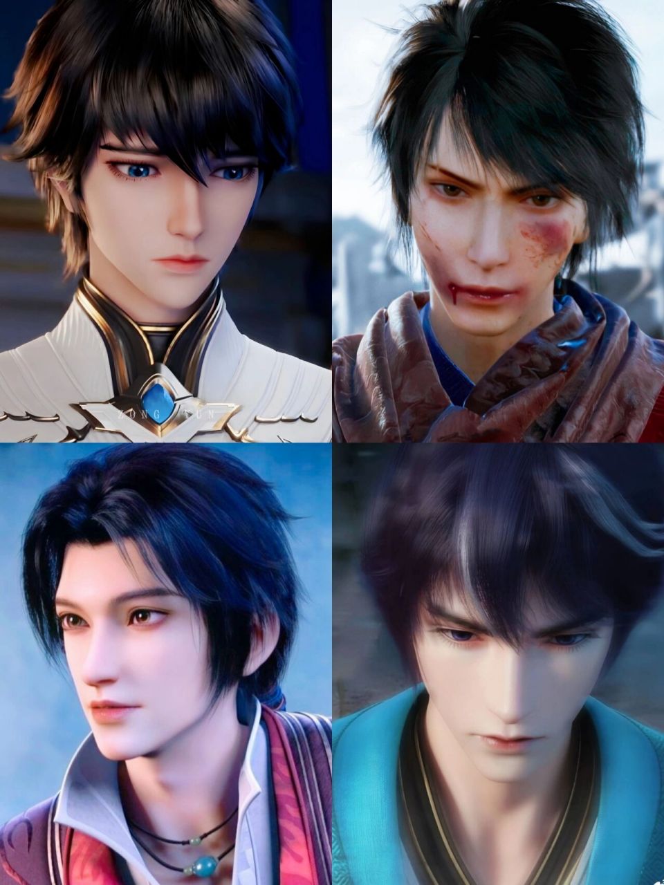 《神印王座》龙皓晨 皓晨弟弟从小帅到大～小时候萌萌的像女孩子炒篌