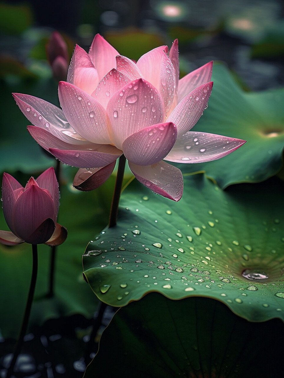 雨后荷花图片大全大图图片