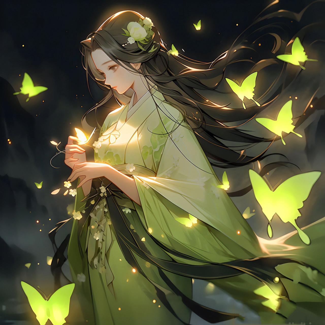 ▏古风女生头像 蝶恋花易碎,情深深惹泪. 花恋阳百媚,娇艳艳生蕊.