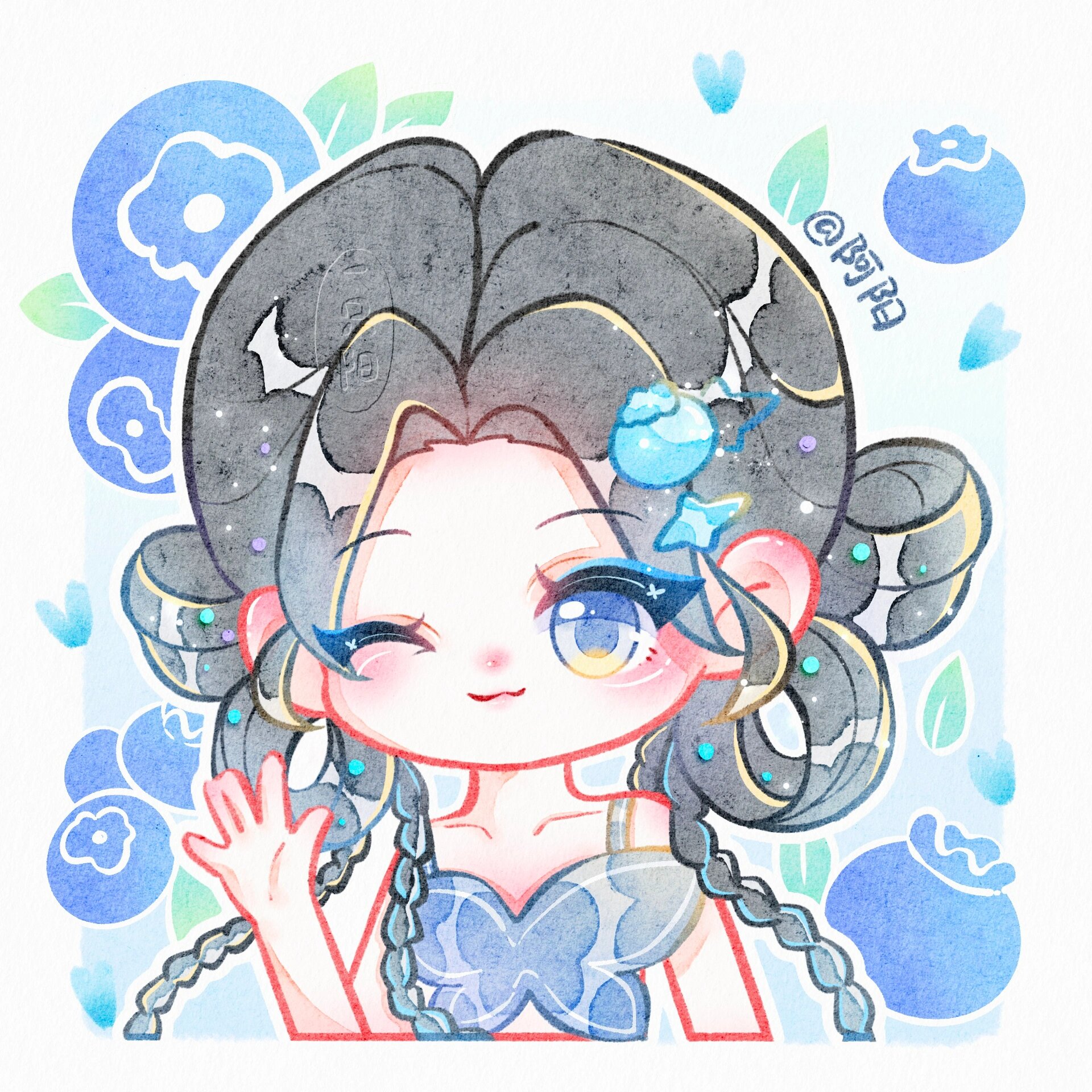 08蓝莓女孩～头像