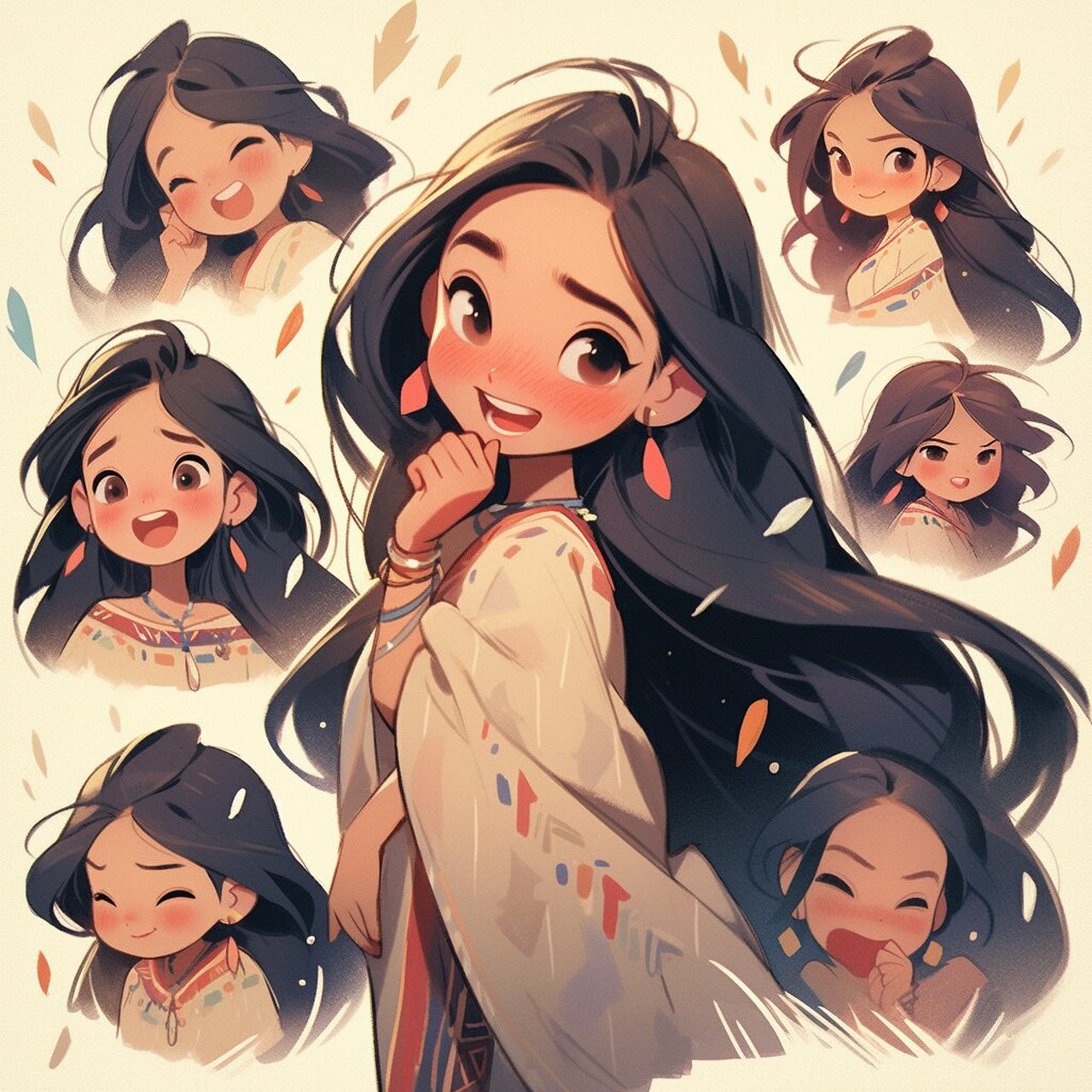 midjourney表情包|迪士尼系列- 雅典娜公主 古希腊神话中备受尊崇和