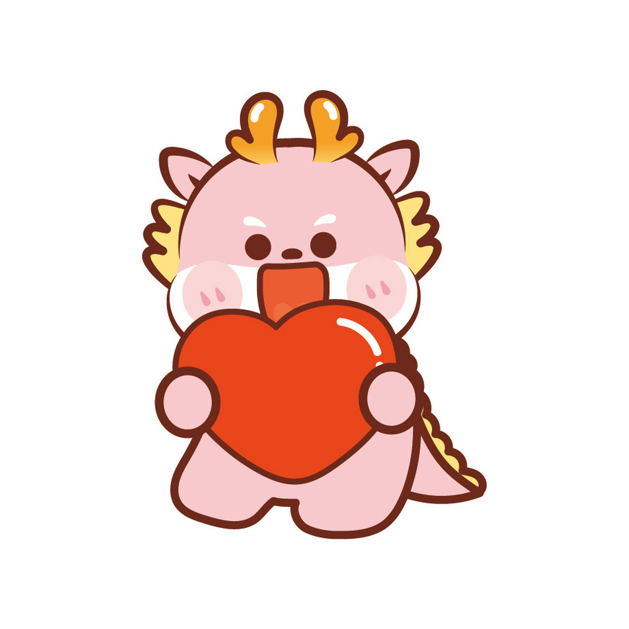 小飞龙ip卡通形象大吉大利头像 小飞龙ip卡通形象,治愈系ip,元气满满