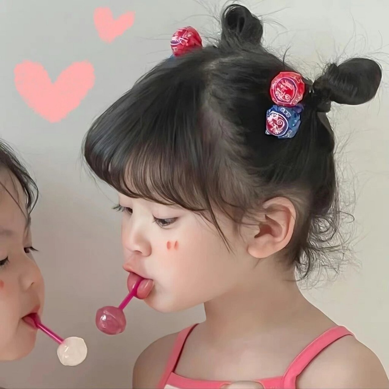 甜美可爱闺蜜头像 cute 可爱萌娃闺蜜头像,确定不换吗