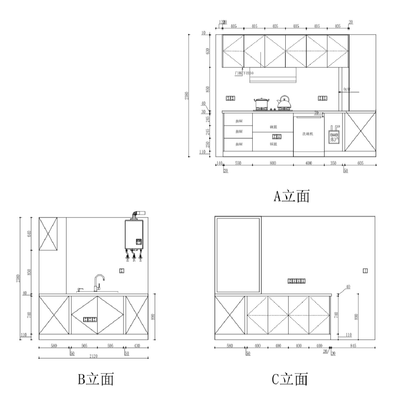 超爱的7㎡原木风厨房75介绍篇(附设计图)