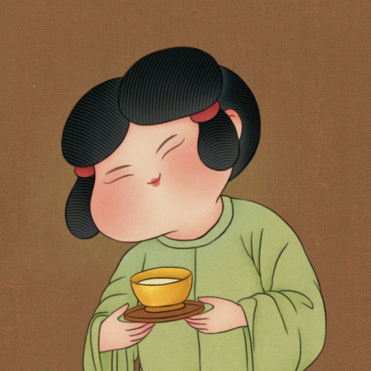 插画家分享|胖脸仕女图 胖嘟嘟的一样可爱 08焦响乐,鹿想ideer签约