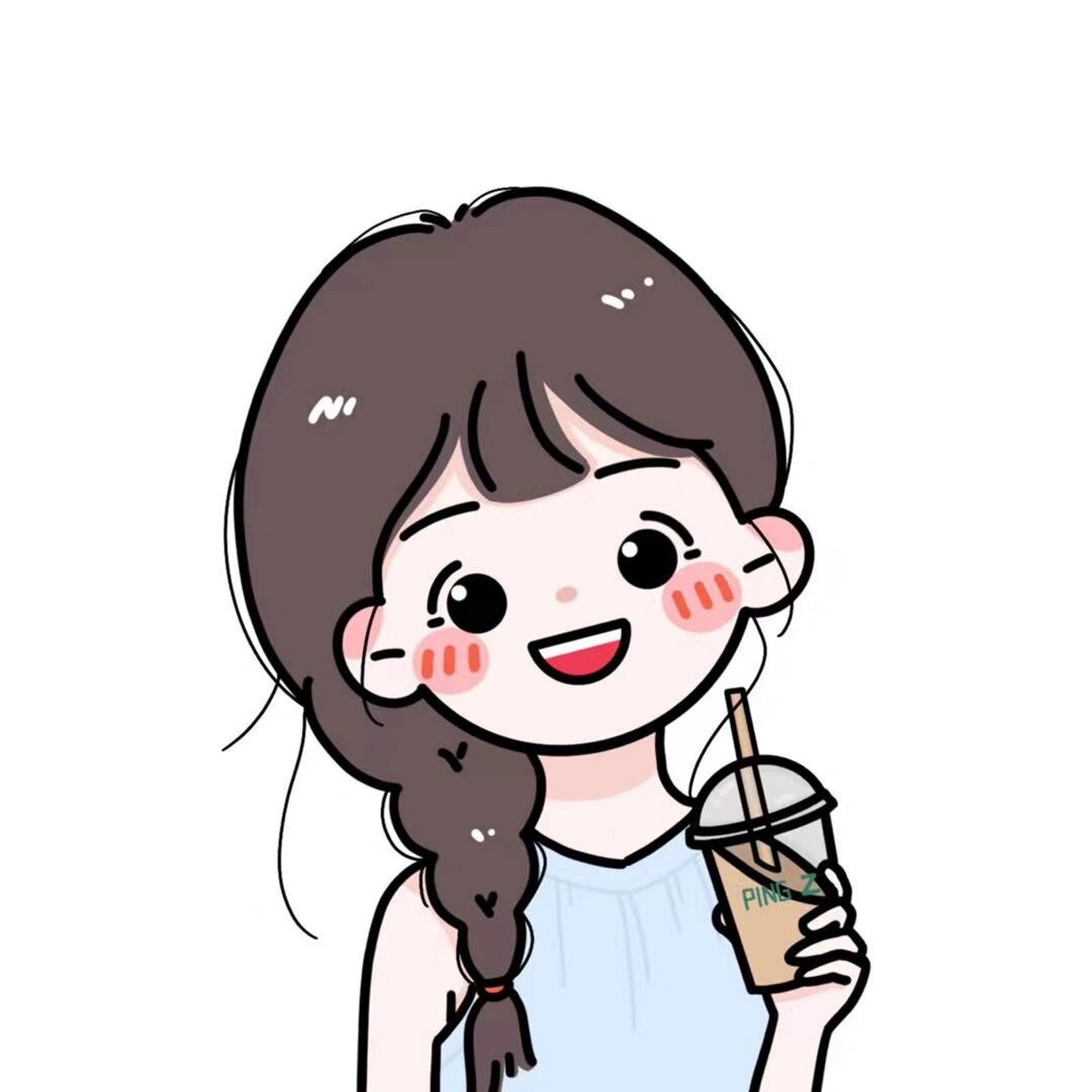 女头像图片 简约又可爱的q版小女生90 让人一眼爱上99 快挑一个