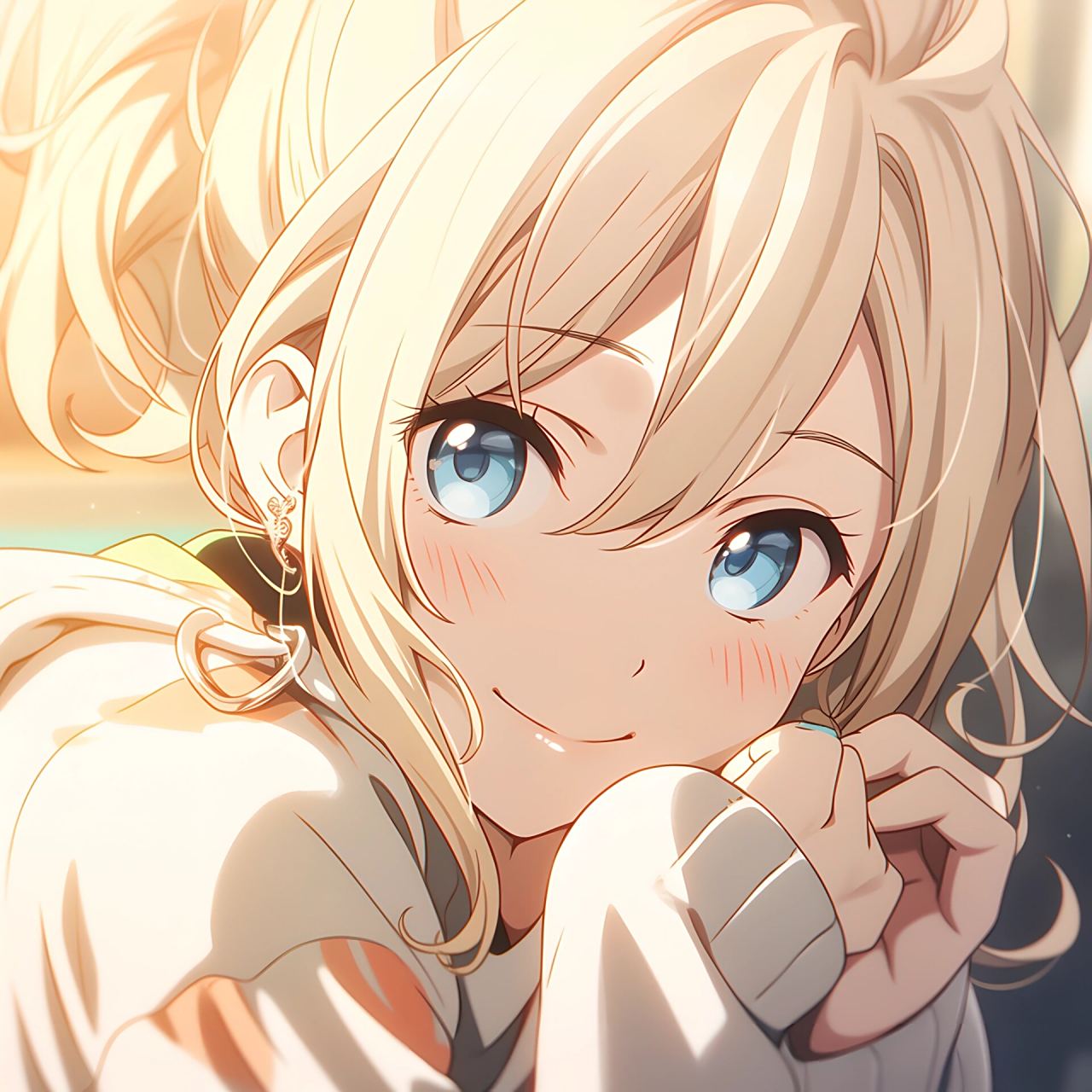 5250金发蓝瞳少女头像5250