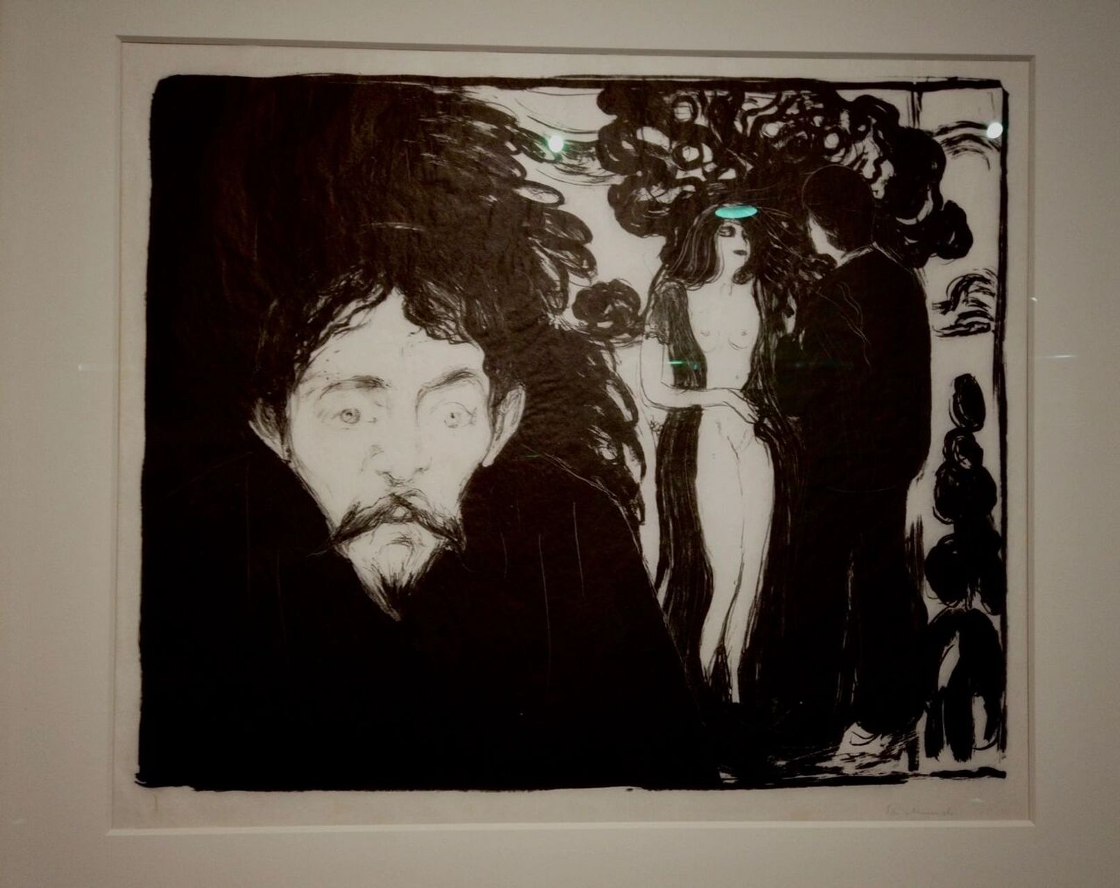 我应该在车底 蒙克 这两幅版画的名字是《嫉妒》(jealousy),蒙克于