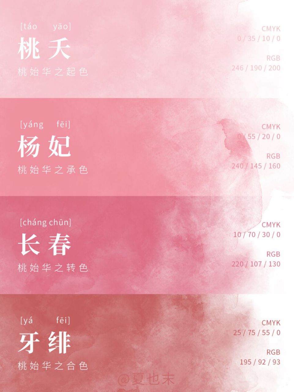 78中国传统色|二十四节气色卡-惊蛰(二) 78猛男都会心动的粉色哇