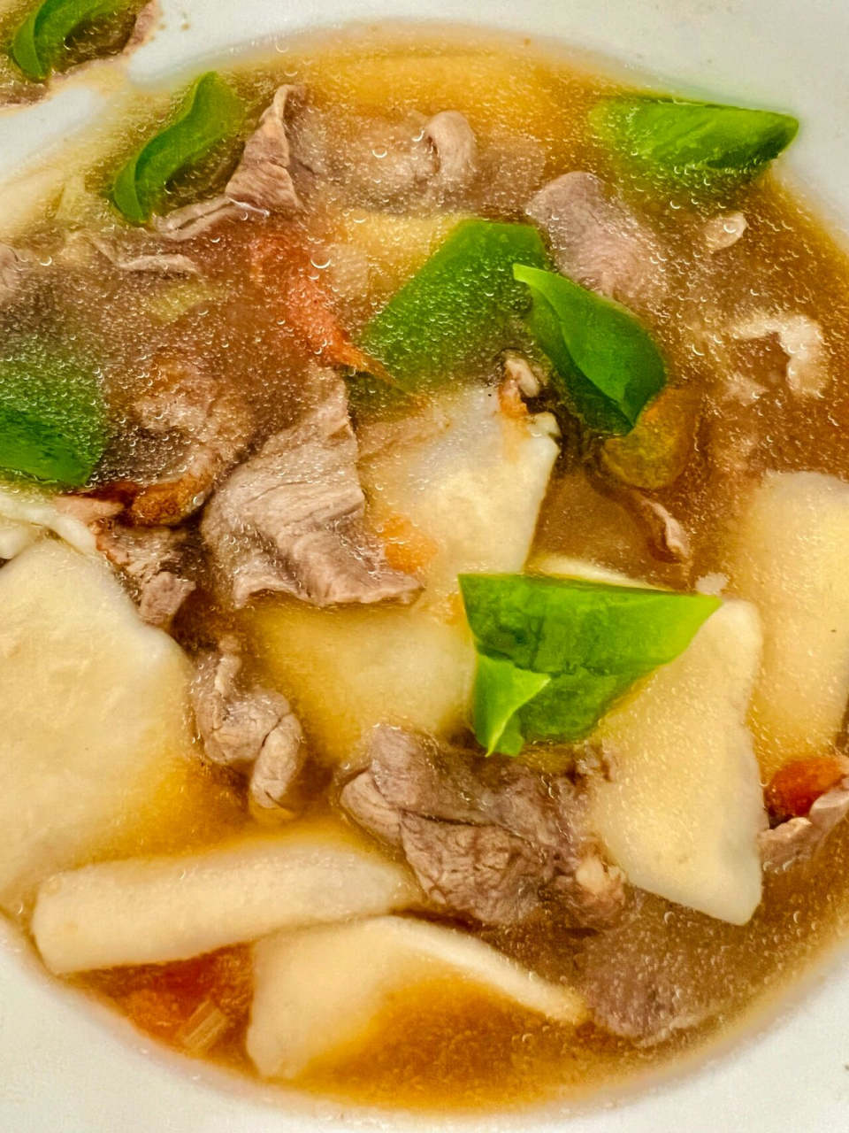 家常版羊肉汆面,我妈真传,真想原地开店6015 一碗暖暖的羊肉汆面