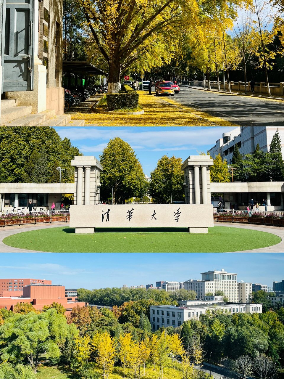 清华园的最佳赏秋期限来了9493 逛清华校园 自行车溜达了2小时