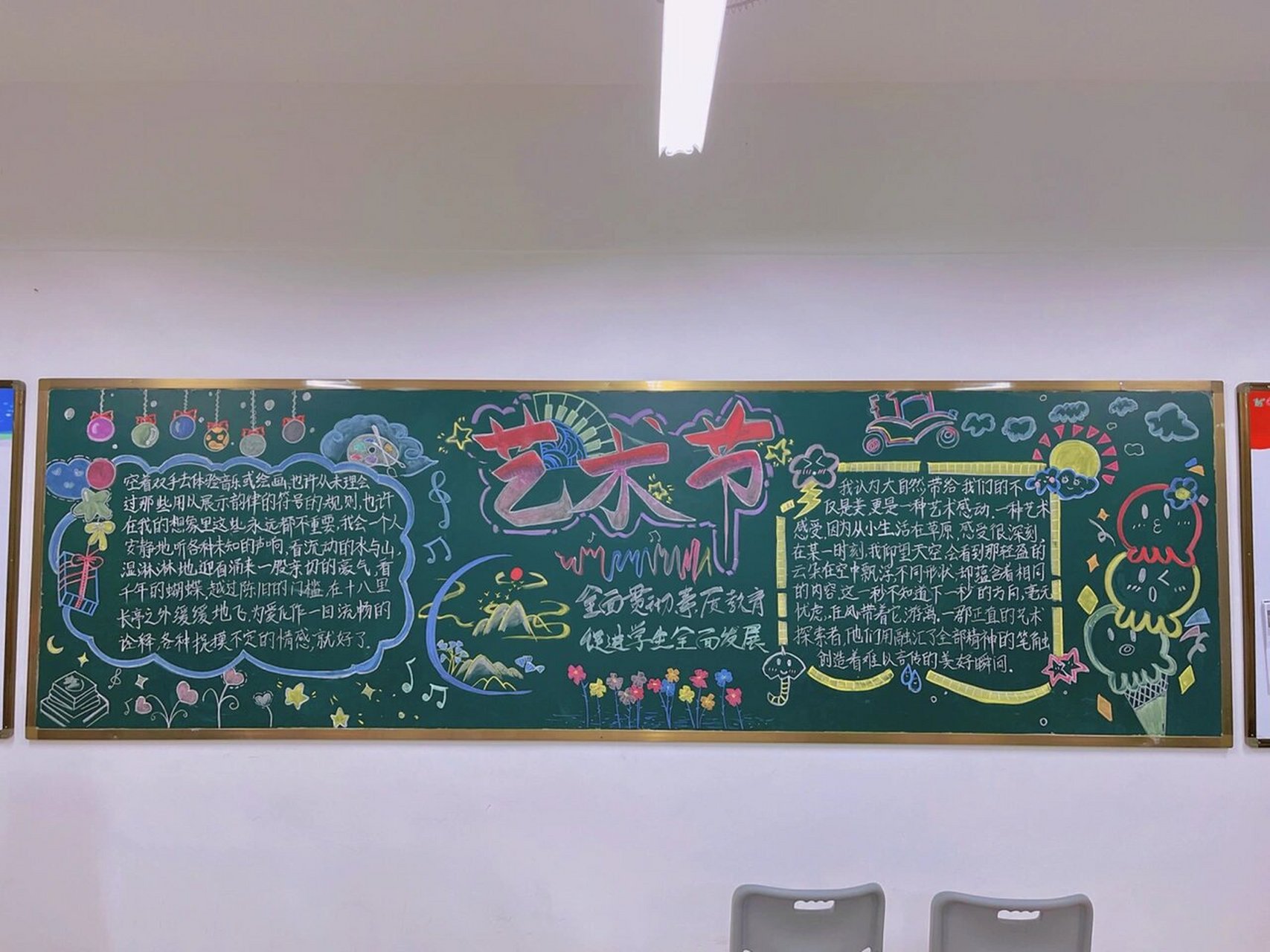 黑板报|艺术节黑板报终于完工啦!