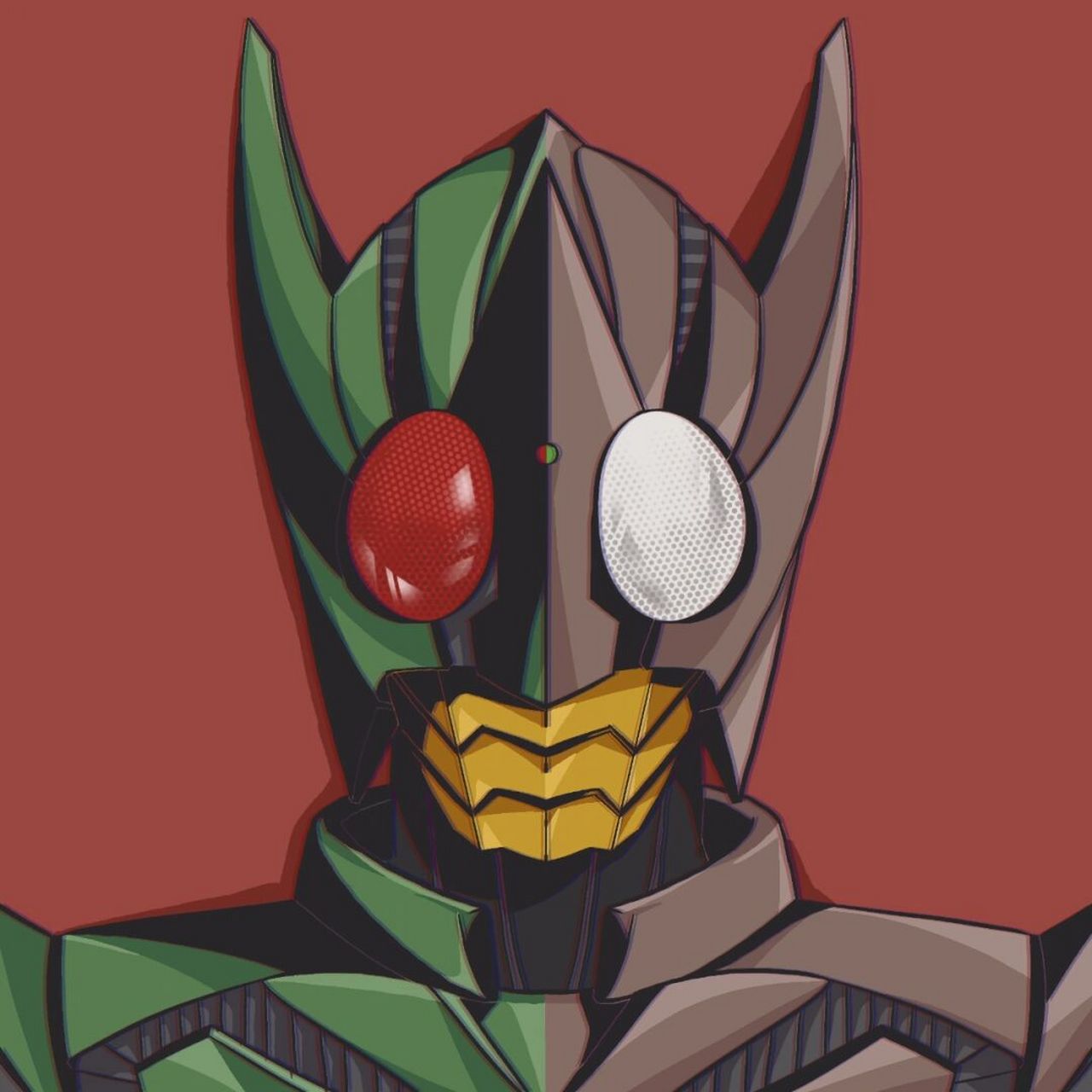 假面骑士# #画画# #情头# #procreate# #头像# #地狱兄贵# #兄弟