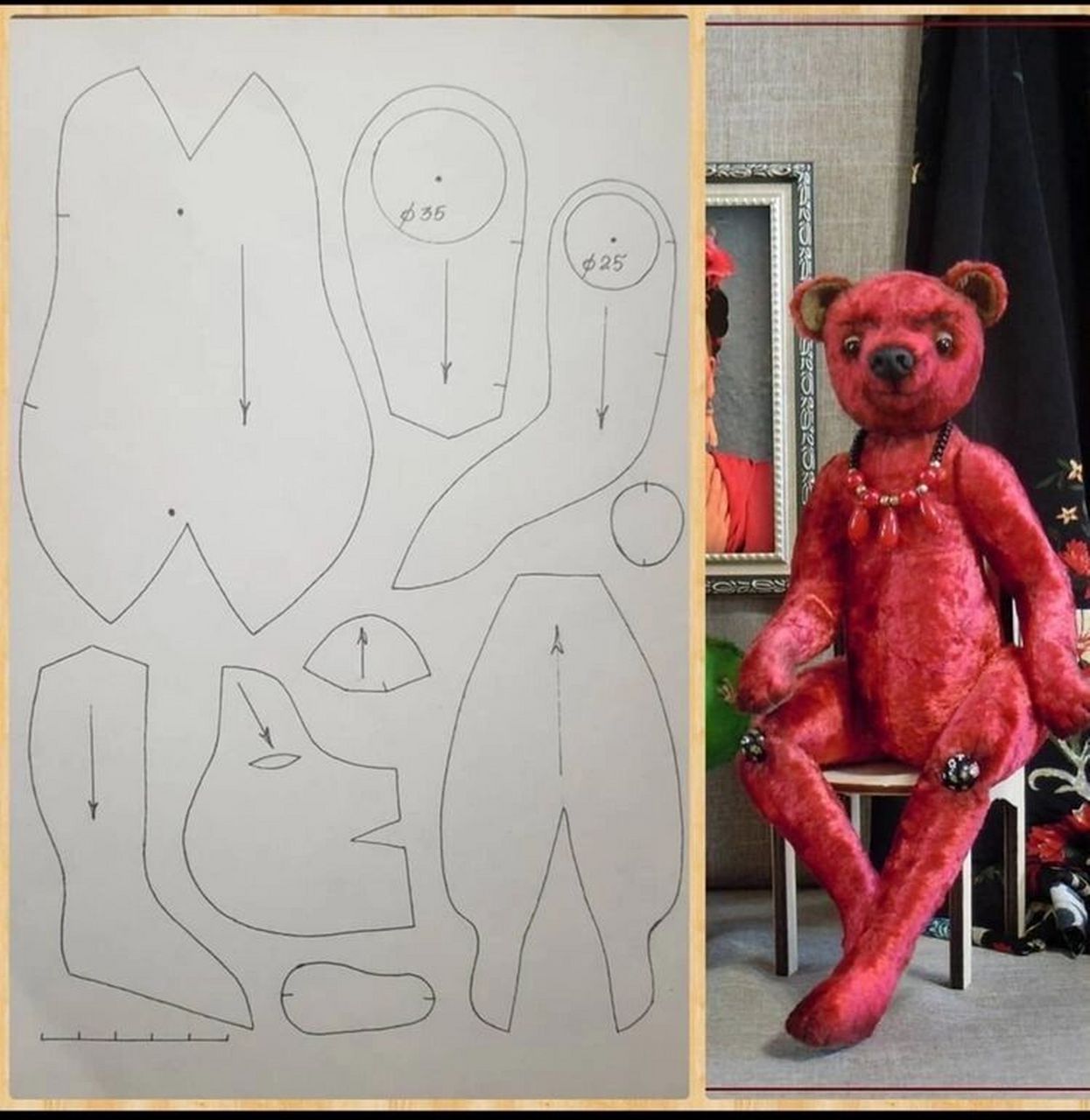 泰迪熊02图纸 分享创意与灵感