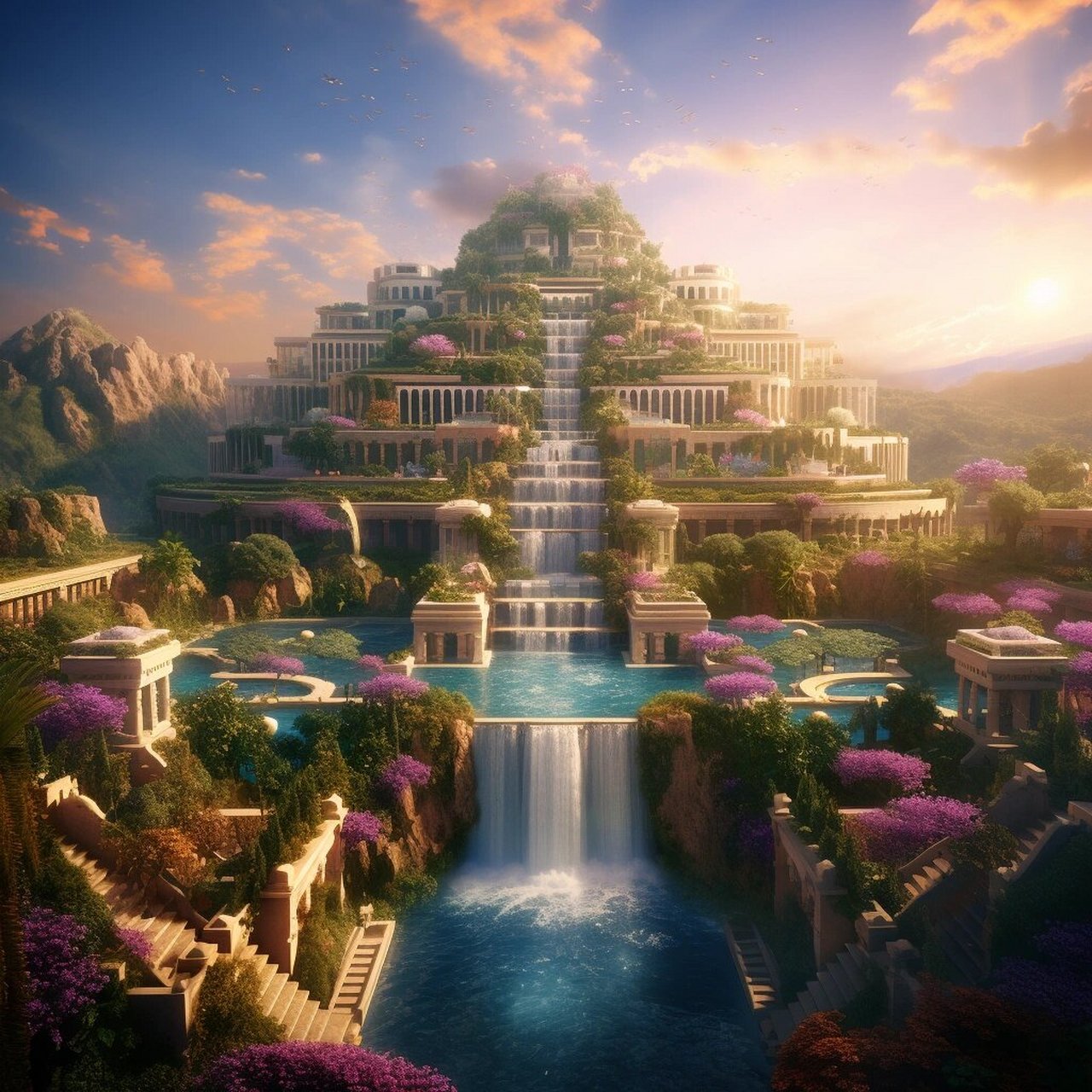 中的建筑物,据说它是由古代巴比伦国王尼布甲尼撒二世(nebuchadnezzar