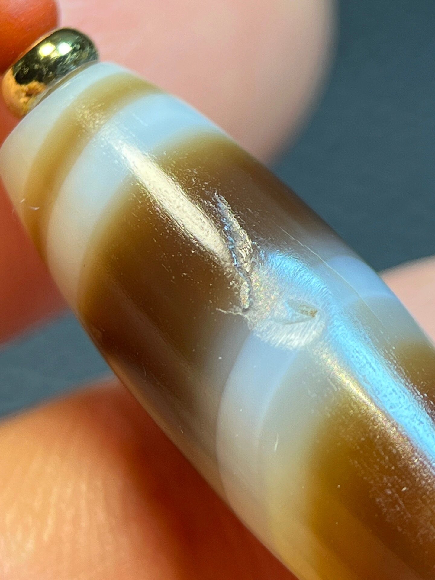 三千多年亚述帝国老缠丝玛瑙管珠手串