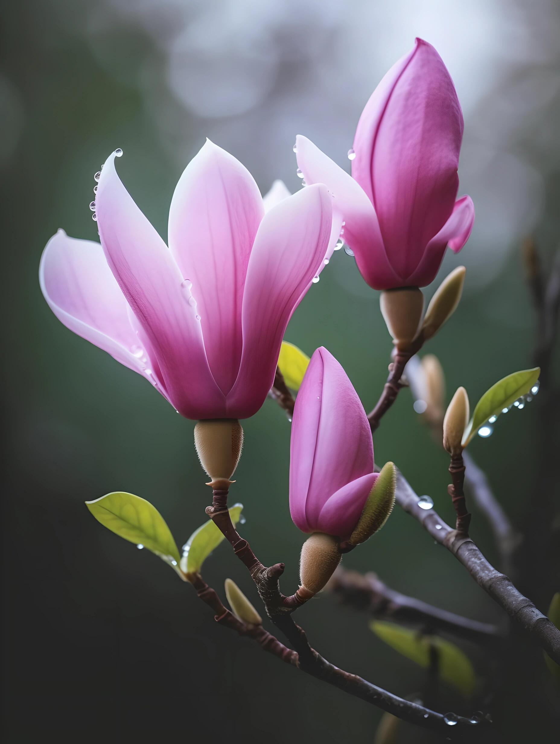 紫玉兰的花语是"清香玉","华贵",寓