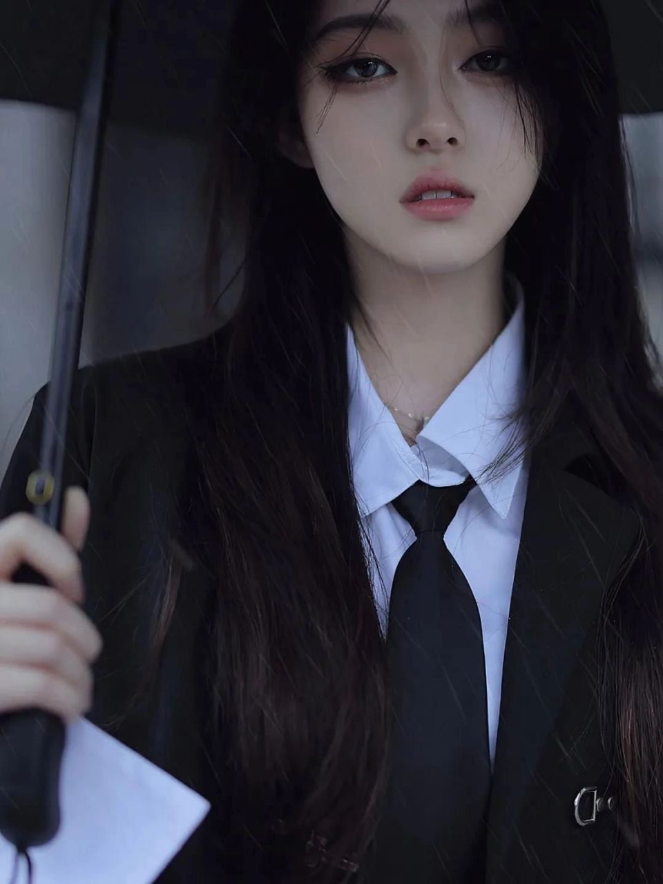 黑色系美女壁纸套图