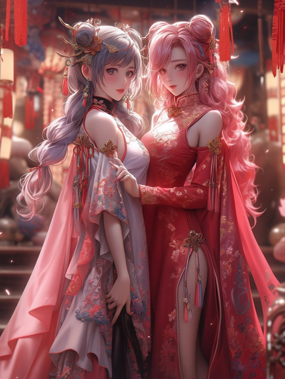 闺蜜,双人古风穿搭头像