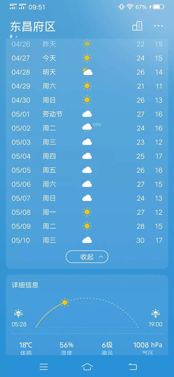 修武一周天气预报今日情况