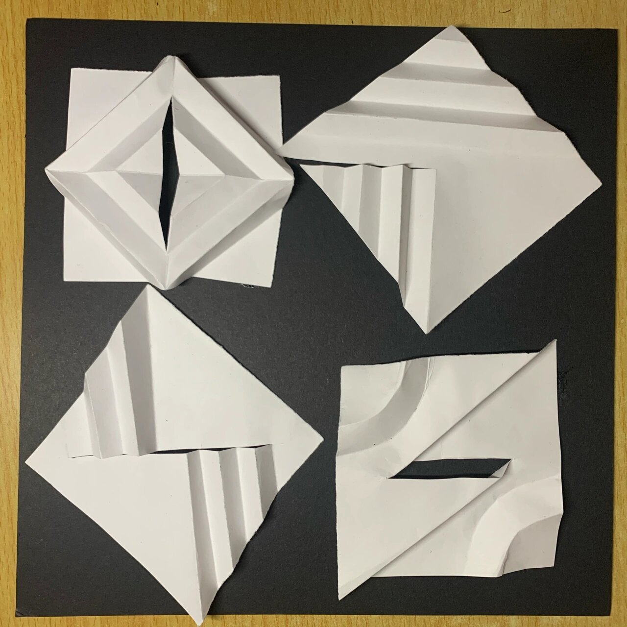 立体构成作业奥93 不切多折p1 一切多折p2 多切多折p3 喜欢的可以