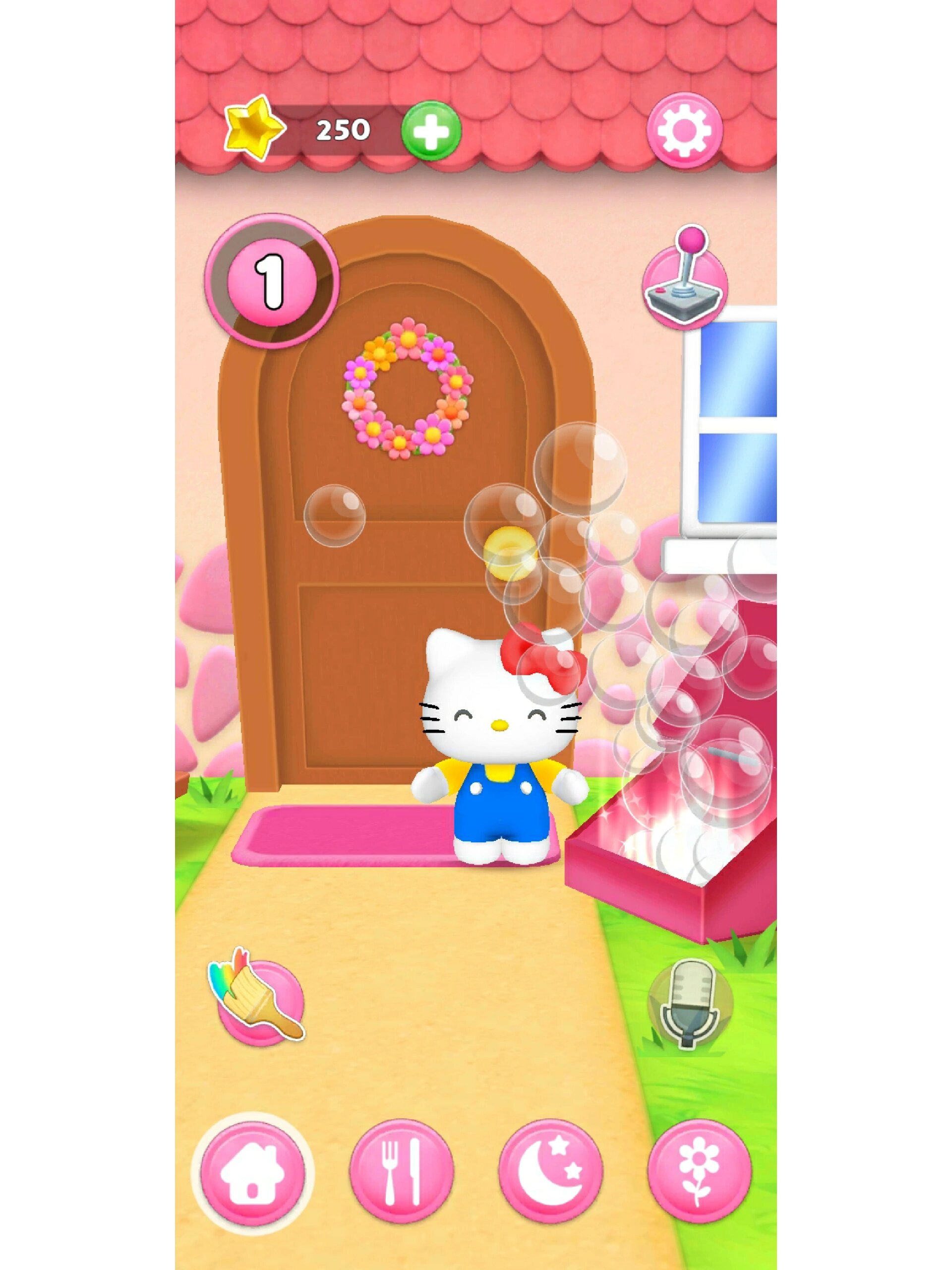 游戏名称:会说话的凯蒂猫 可以和kitty一起做蛋糕98 给kitty换装