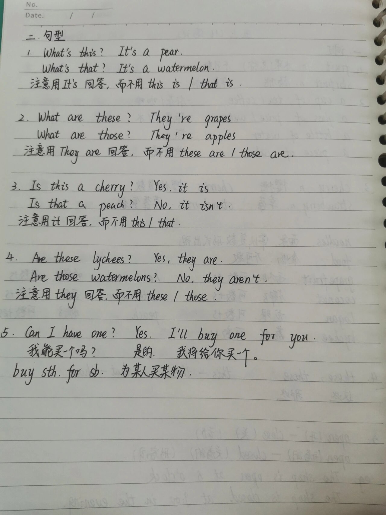 小学英语人教精通版五上u6笔记
