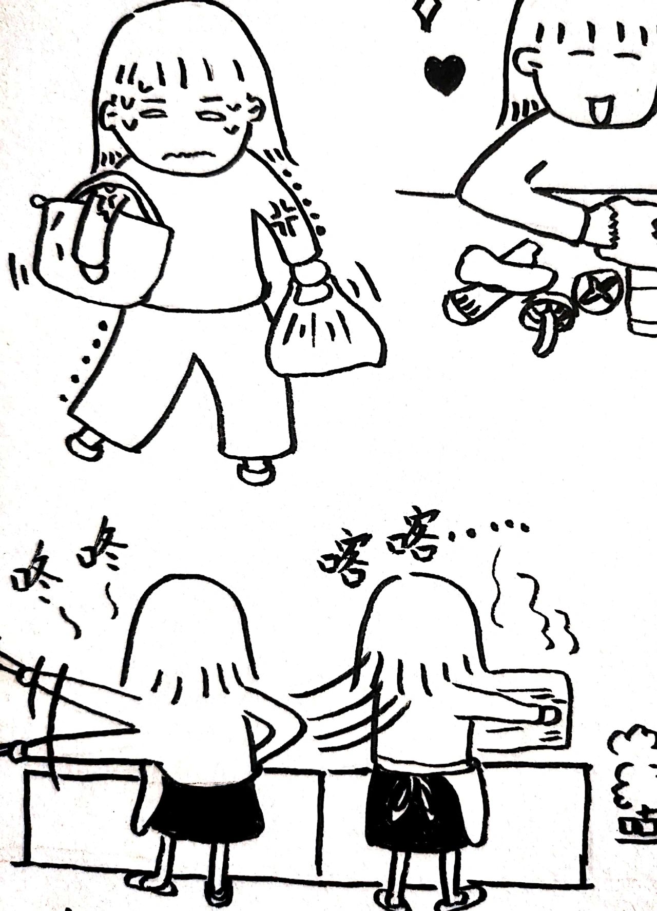 简笔画 | 小人物做饭篇