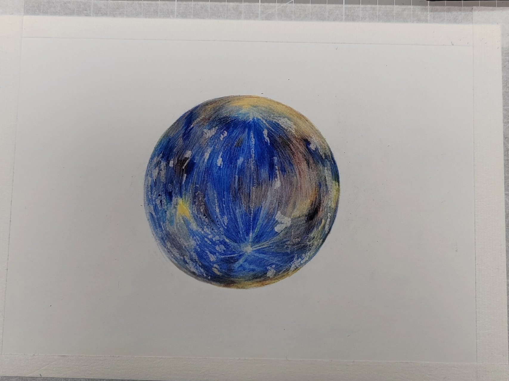 水星 彩铅画教程