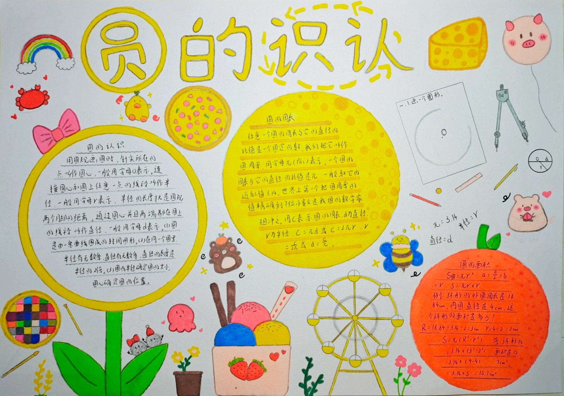 手抄报《圆的认识