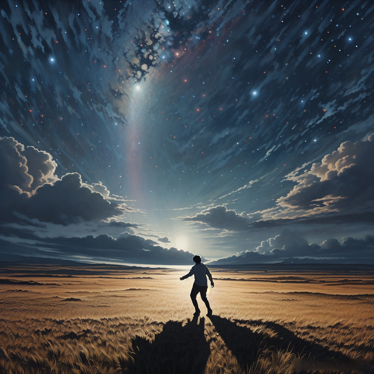 在寂寞的旅程,星光指引方向, 一个人的坚强,是最美的光芒.