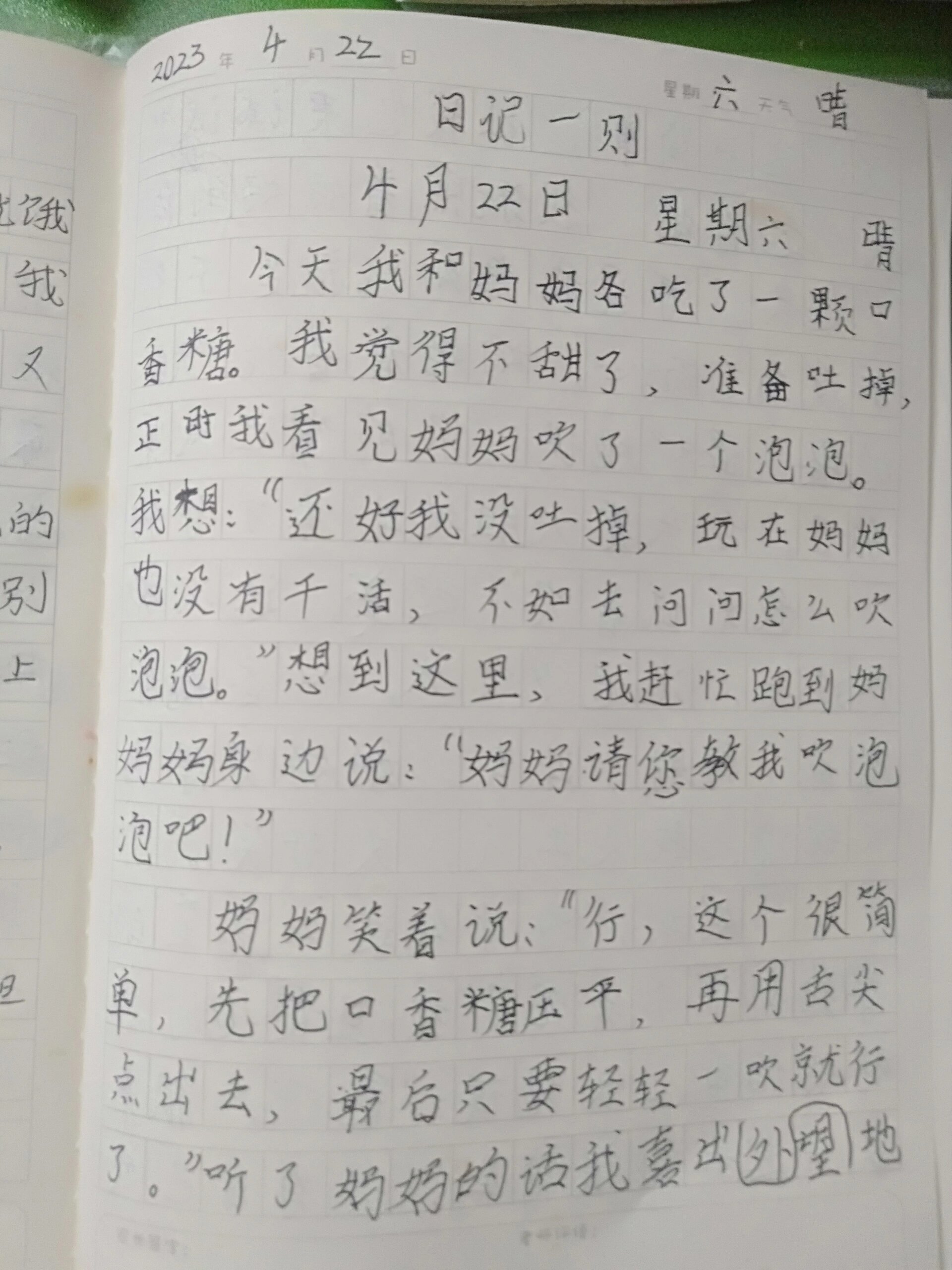 日记300字简单图片